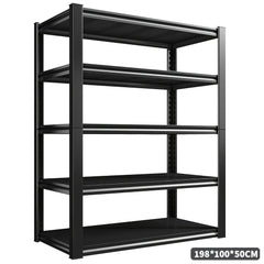 Heavy-Duty Shelving Unit Capable of Holding 1360.78 KG, Designed for Metal Shed Storage. Available in 3, 4, Or 5 Tiers, These Garage Shelves Are Perfect for Organizing Your Warehouse, Workshop, Standing Shelf