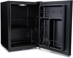 Subcold Cave60 LED Solid Door Beer Fridge for Wine & Drinks | Mini Chiller with Can Dispenser | 54 Cans (Black)