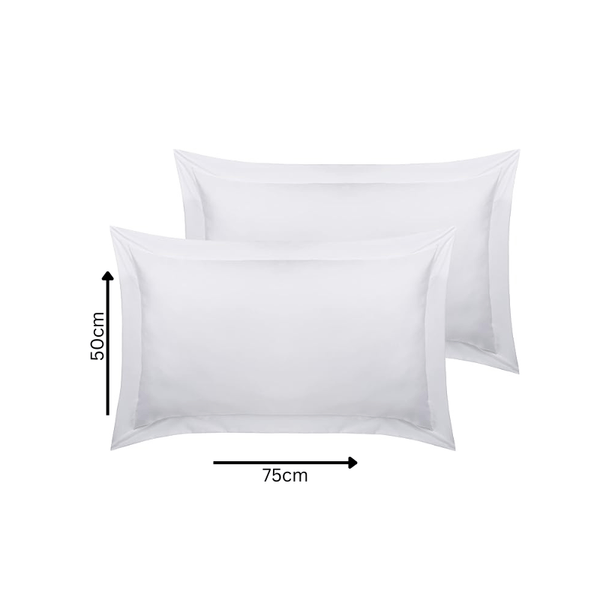 Pack of 2 Softtouch Ultra-Fine Pillowcases, 200Tc Pure 100% Polycotton Envelope Closure Pillow Covers, Available in a Variety of Colors, Fade-Resistant Fabric Bedding, Suitable for Various Style Settings, Machine Washable.