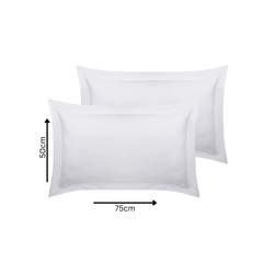 Pack of 2 Softtouch Ultra-Fine Pillowcases, 200Tc Pure 100% Polycotton Envelope Closure Pillow Covers, Available in a Variety of Colors, Fade-Resistant Fabric Bedding, Suitable for Various Style Settings, Machine Washable.