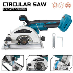 [Machine ONLY]Electric Circular Saw 125mm, Brushless motor,High Power Wood Cutting Saw for Hardwood, MDF, Plywood, Bamboo and PVC Pipe - Corded DIY & Professional Circular Saw