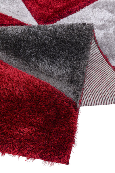 Luxury Soft Shaggy Area Rug – Modern Non-Shedding Geometric Triangles Design, High-Pile Plush Living Room Carpets, Large Thick Rug for Bedroom, Kitchen, Lounge & Home Décor – Contemporary Floor Rug & Mats