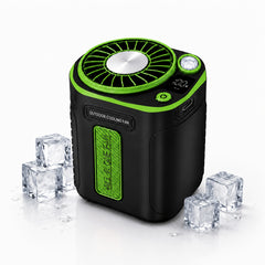 Portable Multi-functional Fan, Rapid Cooling 181.44g Ultra-lightweight Design, 18000 RPM High-speed Motor, 5000mAh Long-lasting Battery, Fast Charge Shock Dust Resistant, Flashlight, for Travel, Gym, Party, Working In High-temperature Environments