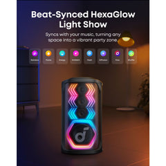 Soundcore Rave 3S AI Party Speaker with 2 Wireless Microphones