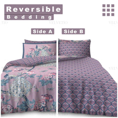 VELVETIO Alexia Printed Duvet Cover Set with Matching Pillowcases | Lightweight, Ultra Soft & Wrinkle-Resistant Comforter Cover with Secure Button Closure | Designed for Easy-Care and Long-Lasting Comfort | Available in Single Double & King Sizes | Stylis