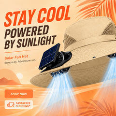Dual Fan Wide Brim Hat with USB Rechargeable Cooling System, Breathable Outdoor Suitable for Beach, Hiking, Farm Visits, USB for -the- Power, Portable for Adults