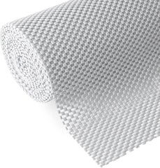 Shelf Liner, Non-Adhesive Roll Drawer Liners 12 Inches X 20 Feet, Non Slip Grip Durable Strong Clean, Shelving Liner for Kitchen Cabinets,Storage, Desks, Kitchenware, Tableware, Light Gray
