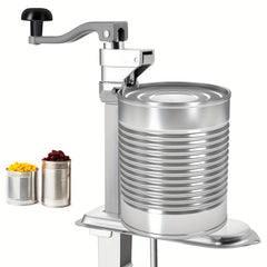 Stainless Steel Manual Can Opener, Heavy-Duty Industrial Grade, Tabletop Mount, Metal Construction, Professional Can Opener for Restaurant, Catering, Commercial Kitchen Use