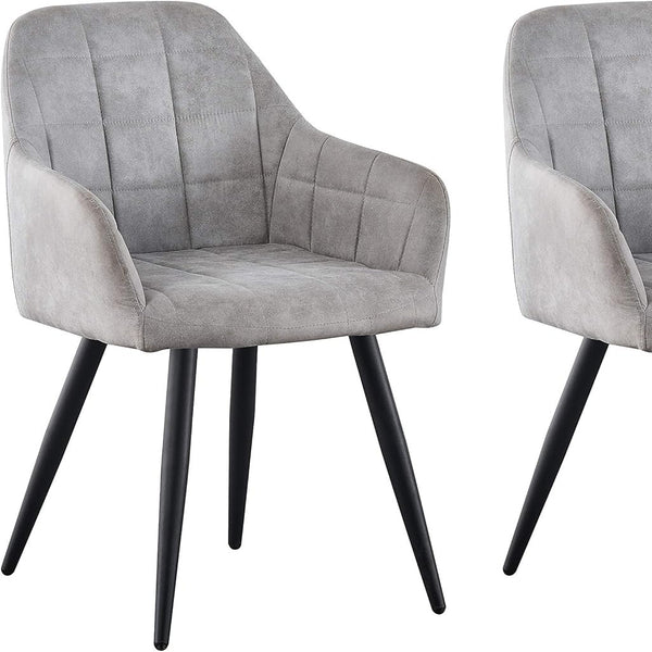 mcc direct 2x Faux Matte Suede Leather Dining Chairs Accent Chairs home & restaurants Adrian