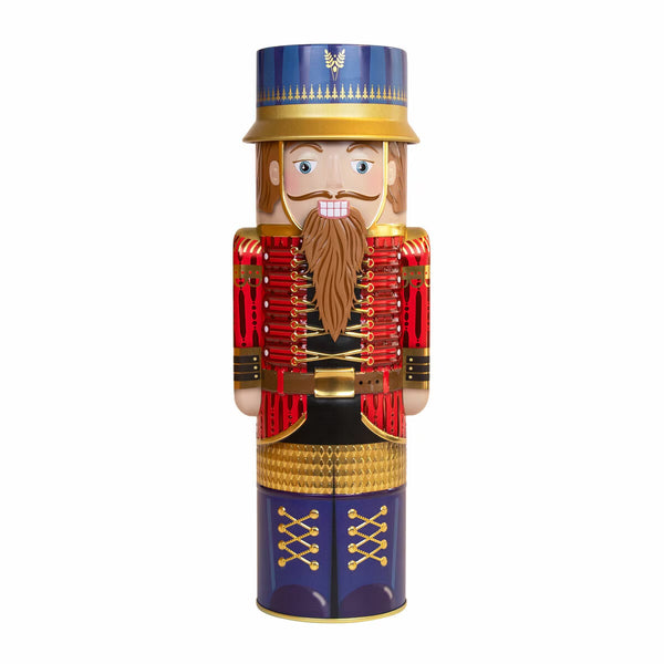 Silver Crane Christmas Nutcracker Fudge Tin in Three Colours, 300G