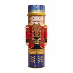 Silver Crane Christmas Nutcracker Fudge Tin in Three Colours, 300G