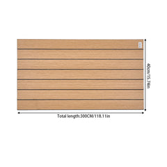 1pc 3D Imitation Wood Grain Grille Wall Panels, 300*40cm, Self-adhesive Vertical Stripe Wall Stickers, Peel and Stick, TV Background Decoration Stickers for Bedroom and Living Room, Kitchen and Bathroom Wall Renovation Stickers, Ideal for Renovating Livin