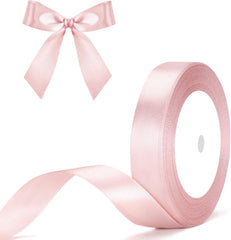 G2PLUS White Stain Ribbons - 22M Thick Fabric Gift Wrap Ribbons for Crafting, Wedding & Valentine'S Day Decoration