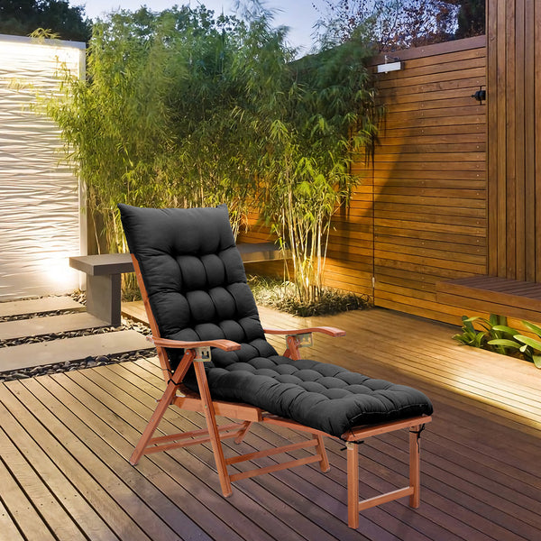 Garden Bench Cushion Chair Cushion, Sun Lounger Cushion Pads 160*50*8cm Thick Garden Recliner Chair Replacement Anti-Slip Cushion Sunbed Cushion 2 3 Seater Seat Pad for Porch Swing Patio Lawn Various Colour Options