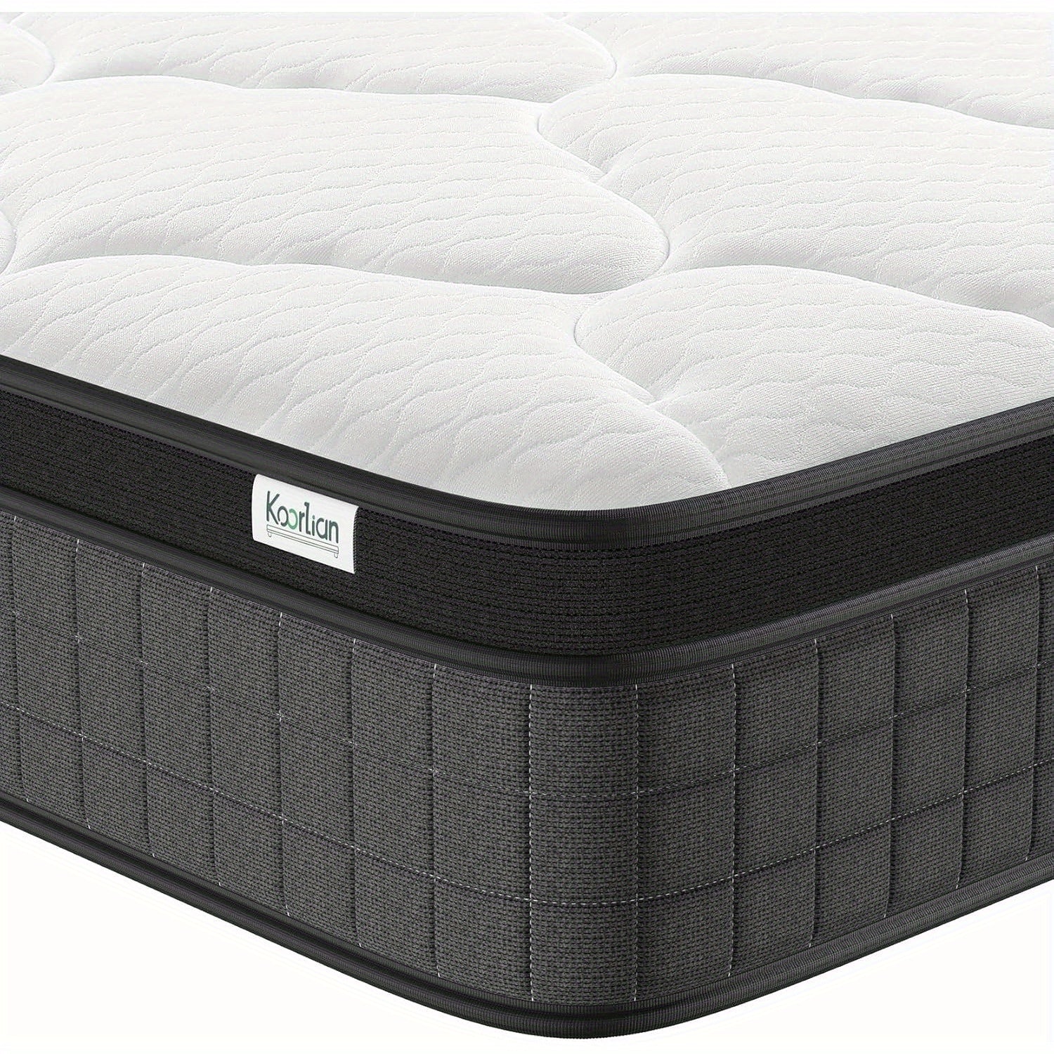 10-Inch Hybrid Pocket Spring Mattress Designed for Pressure Relief And Motion Isolation, Medium-Firm, Delivered in a Box.