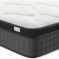 10-Inch Hybrid Pocket Spring Mattress Designed for Pressure Relief And Motion Isolation, Medium-Firm, Delivered in a Box.