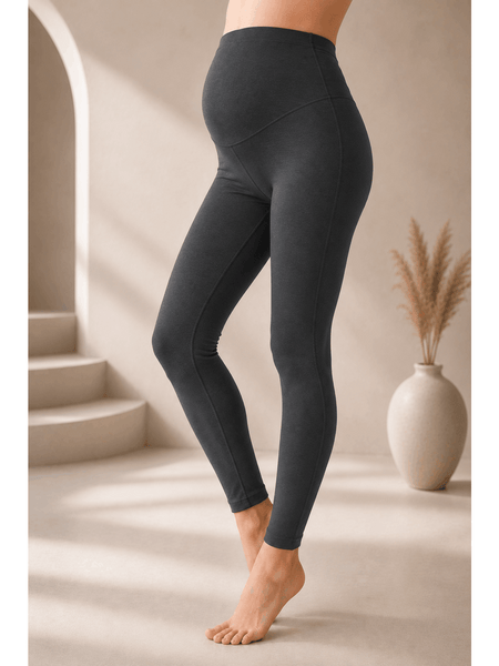 Maternity Leggings for Women – High Waist Over Bump Pregnancy Leggings | Soft Stretch Soft Touch Fabric | Pregnancy Leggings for Everyday Wear, Lounge, Work & Exercise