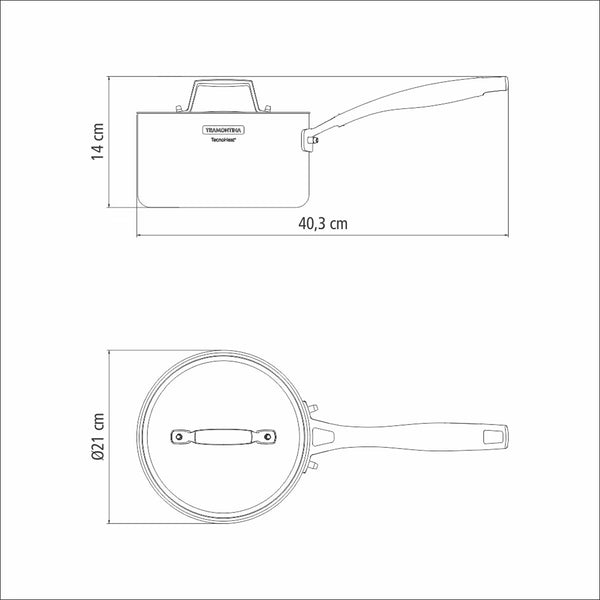 Tramontina Tri-Ply Saucepan, 20Cm