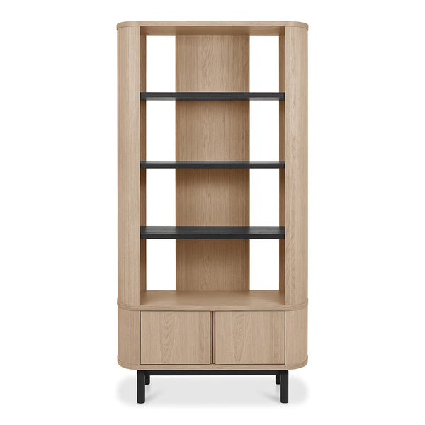 Bentley Designs Vega Scandi Light Oak Open Display Bookcase
