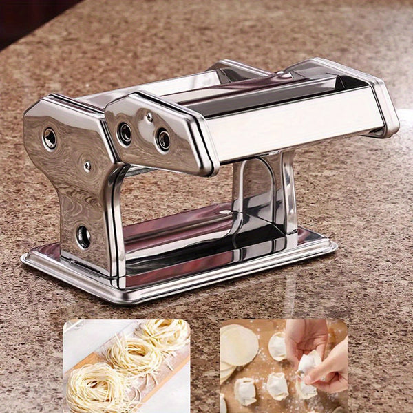 22 X 20.8 X 15.5 Cm Stainless Steel Adjustable Pasta Maker Machine Lasagne Spaghetti Ravioli Cutter