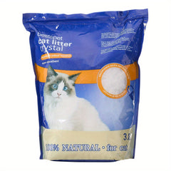 3.8L/ 5L/ 10L Silica Cat Litter Crystals Kitten Litter Ultra Absorbent 100%, Effective Odour Control, Dust-Free, Comfortable Biodegradable Hygiene Easy to Clean Cat Litter
