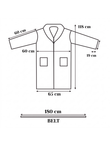 Mens and Ladies Shawl Collar Bathrobe 100% Egyptian Cotton Unisex Shawl Collar Dressing Gown Terry Towelling Bathrobe One Size
