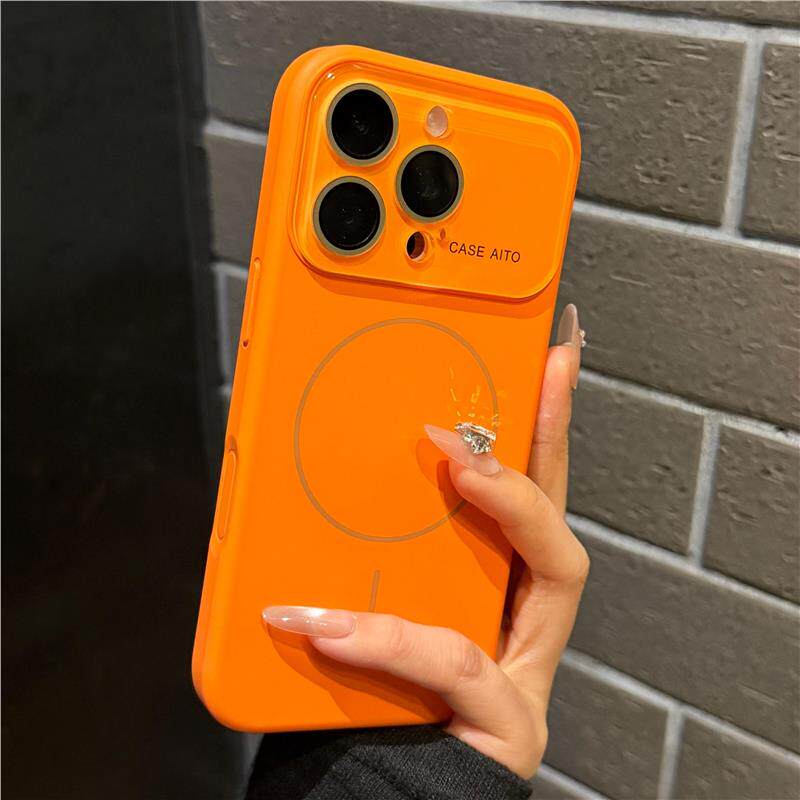 Phone Case - New Colorful Full Lens Protection Phone Case for Iphone 17 Air 16 15 14 13 Pro Max Magnetic Cover