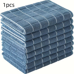 1pc Space-Themed Polyester Kitchen Towel - Contemporary Style, Non-Fade, Hand Wash Only, 70.0cm X 48.01cm, Black with White Grid Lines, Ideal Mother's Day Gift, Dish Towels for Kitchen