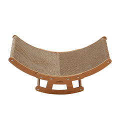 Cat Scratcher, Rocking Chair Cat Scratching Board, Cardboard Lounge Bed Cat Scratching Post, Durable Board Pads prevents Furniture Damage, Brown