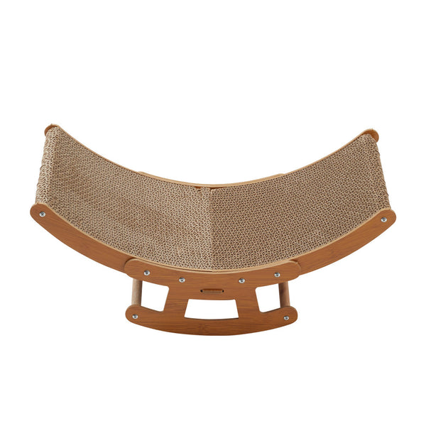 Cat Scratcher, Rocking Chair Cat Scratching Board, Cardboard Lounge Bed Cat Scratching Post, Durable Board Pads prevents Furniture Damage, Brown