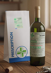 Premium Drink Prescription Gift Set - Bottle & Gift Labels + Bottle Bag - Birthday, Secret Santa Joke Presents - Bottle NOT Included