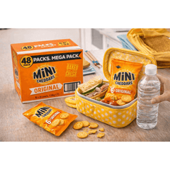 Jacob'S Mini Cheddar'S Original, with Real Cheese Snack Biscuits Crackers 8 x 6 Pack of 138g Each