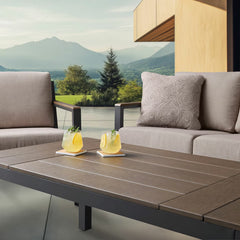 Agio Stockholm 4 Piece Deep Seating Patio Set + Cover