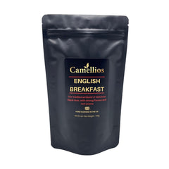 English Breakfast Tea - Loose Leaf Black Tea - Premium 100g Pack (40–50 Cups) - Smooth, Rich & Full-Bodied