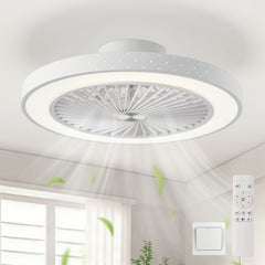 Ceiling Fans with Lights, Fan Lamp, Ceiling Lamp with Fan, Modern Lamp Fan, LED Ceiling Lights with Fans for Kid Room, Bedroom, Study Room, Office, Living Room