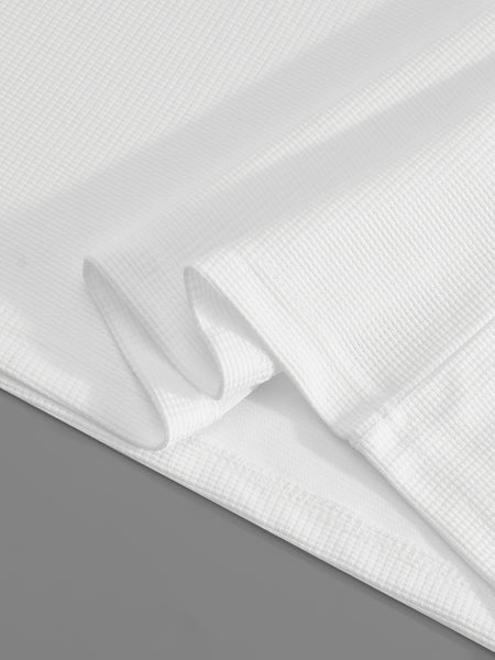 Men's 2pcs Set: Long-Sleeve Shirt and Drawstring Pants - Clean, Comfortable, Breathable