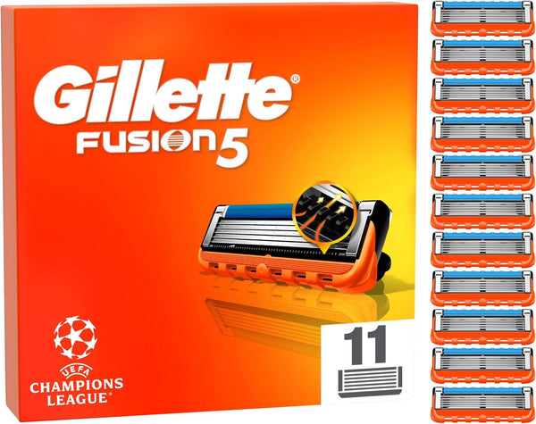 Gillette Fusion5 Blades, Men'S Shaving Refills Pack of 11, Precision Trimmer, Anti-Friction Razor