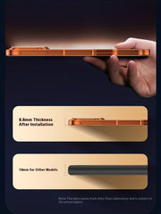 Phone Case: Magnetic Metal Phone Case for iPhone 17 Pro Max 2-in-1 Design Aluminum Alloy Frame Backplate Ultra Thin Protective Cover Comes