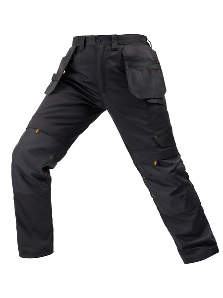 Men's Elastic Cargo Pants with Multiple Pockets, All-Season Style, 1 Piece, Middle Eastern Style