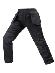Men's Elastic Cargo Pants with Multiple Pockets, All-Season Style, 1 Piece, Middle Eastern Style