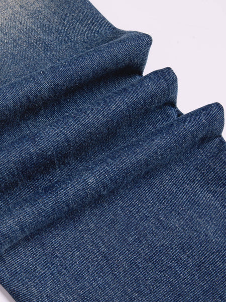 Men's Thick-thread Washed Denim Jeans