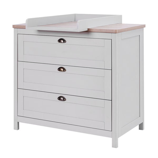 Tutti Bambini Verona Chest Changing Unit, Grey & Oak