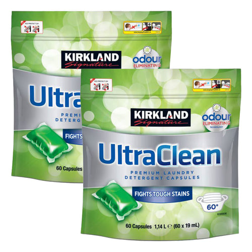 Kirkland Signature Ultra Clean Laundry Bio Detergent, 2 X 60 Pack
