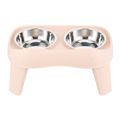 Dog Bowls with Stand, Adjustable Raised Dog Bowl for Large Dogs, Dog Feeding Station with 2 Stainless Steel Dog Bowls, Non-Slip elevated dog bowls