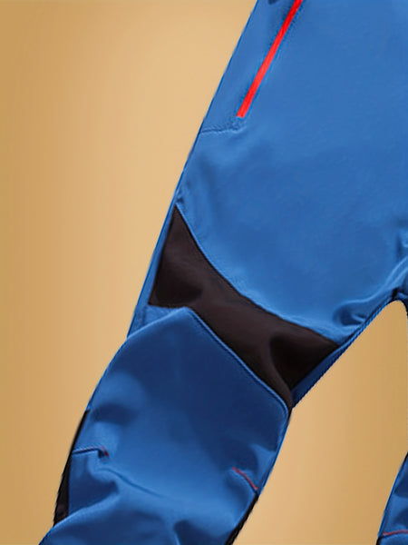 Autumn And Winter Outdoor Fleece Warm Elastic Assault Pants Men'S Soft Shell Trousers Wear-Resistant Hiking Pants