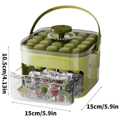 Ice Trays for Freezer with Lid and Shovel, Ice Cube Tray Making 50pcs Ice Cubes, Easy Press to Release Ice, Ice Tray with Storage Bin Chilling Cocktail Whiskey Coffee 2 Trays 1 Ice Bucket