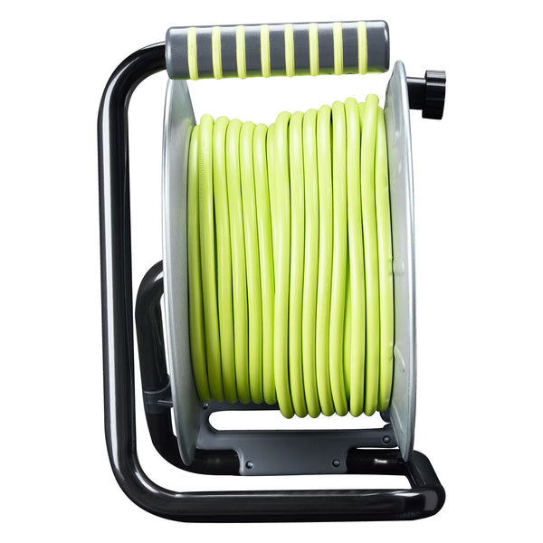 Masterplug 25M Metal Cable Reel with 4 Sockets