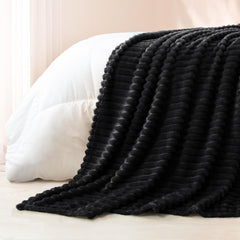 Traditional-Style Plush Double-Layer Leisure Fur Throw Blanket | Soft, Warm & Cozy for Couch, Bed, Office, and Travel - Ideal for Air Conditioning, Travel, and Siesta Use, Christmas Present, Champagne Polyester