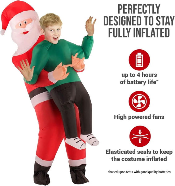 Morph Inflatable Santa Costume Kids, Kids Santa Costume, Inflatable Christmas Costumes, Christmas Blow up Costumes