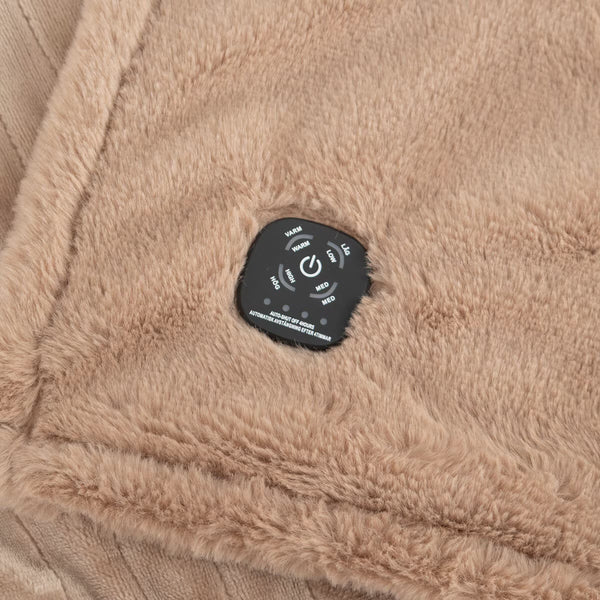 Berkshire Luxe Faux Fur Heated Throw in 3 Colours, 127 X 152 Cm